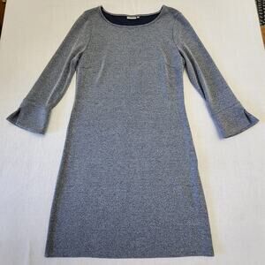 Elegant Long Sleeve Gray Dress